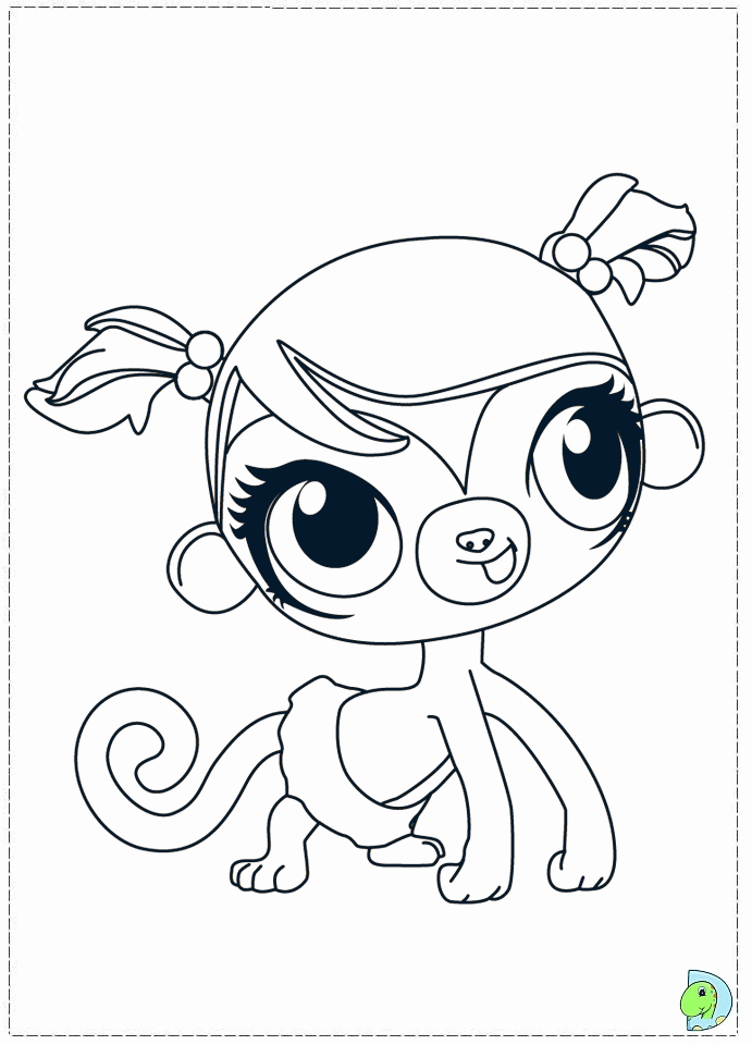 Plansa de colorat cu Littlest Pet Shop 8 53